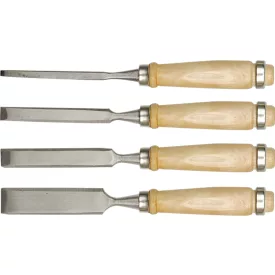   Vorel 25500 favéső készlet, 4 részes, fanyéllel, 6-24 mm