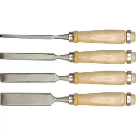 Vorel 25500 favéső készlet, 4 részes, fanyéllel, 6-24 mm