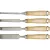 Vorel 25500 favéső készlet, 4 részes, fanyéllel, 6-24 mm