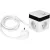 STHOR 72480 Power Cube USB, földelt, fehér 5 aljzatos, 1,4 m, 3x1 mm²