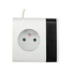 STHOR 72480 Power Cube USB, földelt, fehér 5 aljzatos, 1,4 m, 3x1 mm²