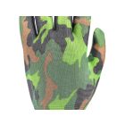 FLO 74113 Kertészkesztyű Zöld Terepmintával 8-As