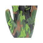 FLO 74113 Kertészkesztyű Zöld Terepmintával 8-As