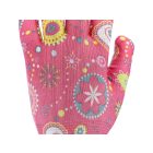 FLO 74117 Kertészkesztyű Rózsaszín Mintákkal 8-As