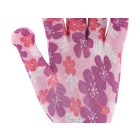 FLO 74121 Kertészkesztyű Rózsaszín Virágmintával 8-As