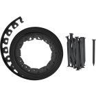 FLO 88710 Kerti Gyepszegély Fekete 40 mm X 10 M Rögzítővel
