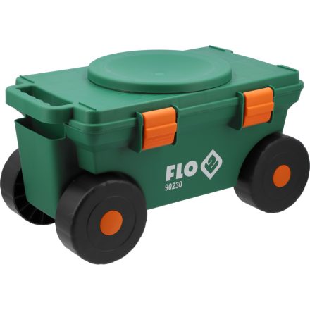 FLO 90230 Kerti Kocsi 360°-Ban Forgó Üléssel És Tárolóval