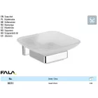 FALA69313 Fali szappantartó Quad Chrome