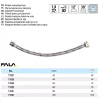 FALA71827 Flexibilis bekötőcső 1/2" x 3/8" 300 mm belső-külső