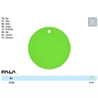 FALA74794 Edényalátét szilikon zöld
