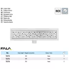 FALA75376 Zuhanylefolyó 500 mm Napo inox