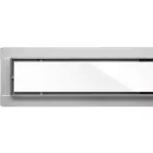 FALA75384 Zuhanylefolyó 900 mm White Glass inox