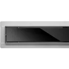 FALA75389 Zuhanylefolyó 900 mm Black Glass inox