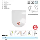 FALA75469 WC ülőke D-alakú vékony lecsapódásgátlós