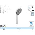 FALA75633 Zuhanyfej 3 funkciós