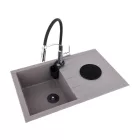 FALA75675 Mosogató csaptelep fekete flexibilis csővel