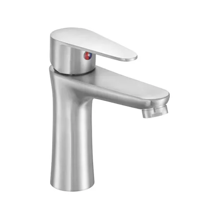 FALA75802 Mosdó csaptelep + tartozékok inox Steely2