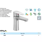 FALA75802 Mosdó csaptelep + tartozékok inox Steely2