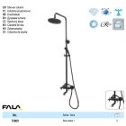 FALA75809 Zuhanyoszlop Retro Black 1