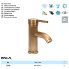 FALA75836 Mosdó csaptelep + tartozékok Retro Bronze 2