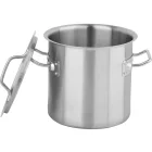 YATO YG-00011 GASTRO Fazék fedővel 6 liter 200 x 200 mm inox
