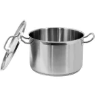 YATO YG-00024 GASTRO Lábas fedővel 11,1 liter 280 x 180 mm inox