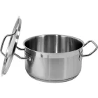 YATO YG-00040 GASTRO Lábas fedővel 3,3 liter 200 x 105 mm inox