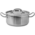 YATO YG-00041 GASTRO Lábas fedővel 5 liter 240 x 110 mm inox