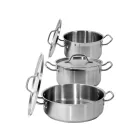 YATO YG-00041 GASTRO Lábas fedővel 5 liter 240 x 110 mm inox