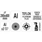YATO YG-00155 GASTRO Halsütő serpenyő teflon bevonattal 290 mm Alumínium