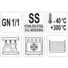 YATO YG-00370 GASTRO Inox betét fedő GN 1/1