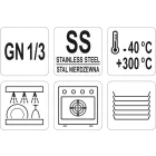 YATO YG-00372 GASTRO Inox betét fedő GN 1/3