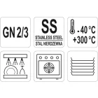 YATO YG-00377 GASTRO Inox betét fedő GN 2/3