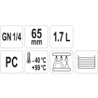 YATO YG-00419 GASTRO Műanyag betét 65 mm GN 1/4