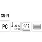 YATO YG-00434 GASTRO Műanyag betét fedő GN 1/1