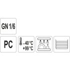YATO YG-00438 GASTRO Műanyag betét fedő GN 1/6