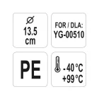YATO YG-00518 GASTRO Műanyag vödör fedő 135 mm