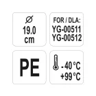 YATO YG-00519 GASTRO Műanyag vödör fedő 190 mm