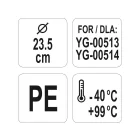 YATO YG-00520 GASTRO Műanyag vödör fedő 235 mm