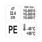 YATO YG-00521 GASTRO Műanyag vödör fedő 324 mm