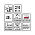 YATO YG-00652 GASTRO Inox vödör 28 liter