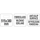 YATO YG-02076 GASTRO Csúszásgátlós tálca 515 x 380 mm