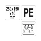 YATO YG-02150 GASTRO Vágódeszka 250 x 150 x 10 mm PE fehér