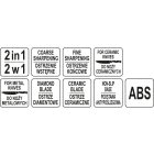 YATO YG-02355 GASTRO Késélező 2 az 1-ben