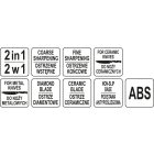 YATO YG-02356 GASTRO Késélező 2 az 1-ben