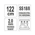 YATO YG-02520 GASTRO Inox lapát 1220 mm