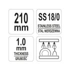 YATO YG-02731 GASTRO Inox szervírozófogó 220 mm