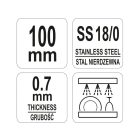 YATO YG-02735 GASTRO Inox jégcsipesz 100 mm