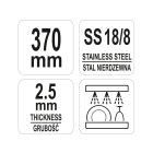 YATO YG-02772 GASTRO Inox szeletfordító 375 mm