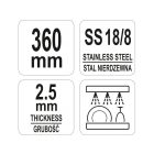 YATO YG-02773 GASTRO Kiszedő kanál 360 mm inox